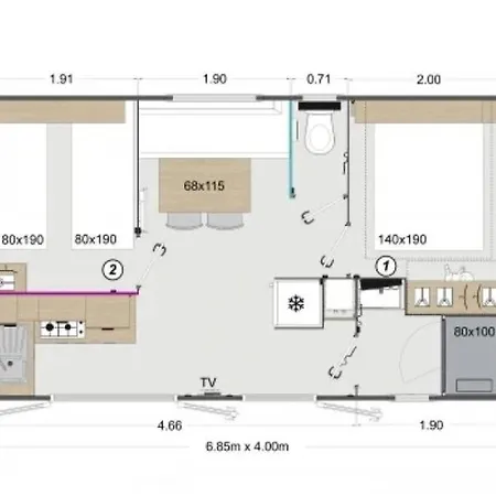 シャレー Zecamping 3 Etoiles Dog Friendly Avec Piscine Au Bord Du De La Thesauque Nailloux